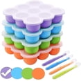 thumbnail image 1 of Baby Food Frozen Storage Box, Baby Silicone Container With Airtight Lid And 7 Independent Cells, Food Storage Freezer Tray, 1 of 4