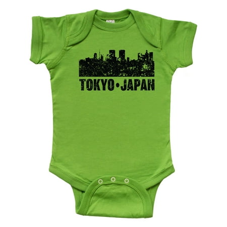 

Inktastic Tokyo Japan City Skyline with Grunge Gift Baby Boy or Baby Girl Bodysuit