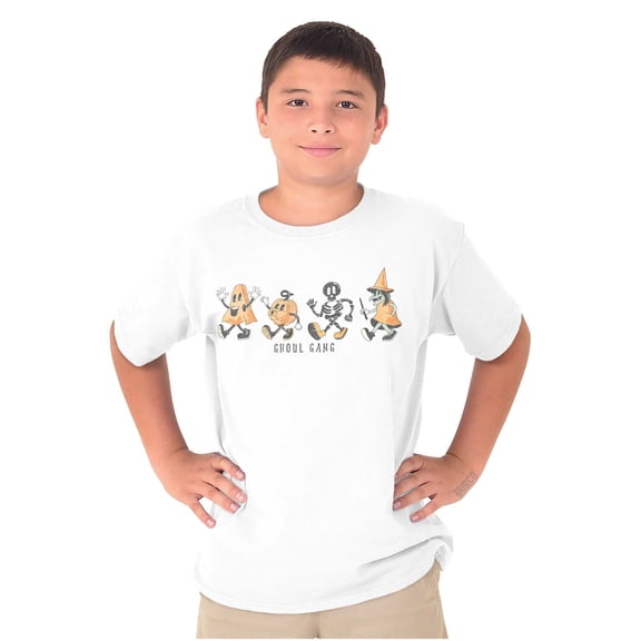 Vintage Halloween Ghoul Gang Cartoon Crewneck T Shirts Boy Girl Teen Brisco Brands M