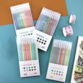 thumbnail image 2 of 10-Color Fine Tip Journaling Pen Set - 0.4mm Point, Salt Style Design, 150mm Length, Compact 8.3x1.1x15.2cm Packaging, Lightweight 73g Stationery Kit for Handwriting, Drawing & Creative, 2 of 6