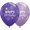 Purple, variant on Loftus International  11 in. Birthday Sparkle Purple Violet & Spring Lilac with White Ink Balloon - 50 per Bag