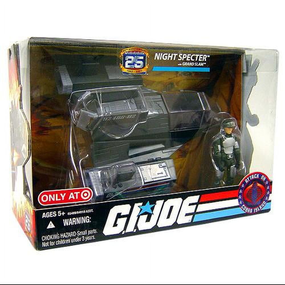 GI Joe 25th Anniversary Night Specter with Grand Slam - Attack on Cobra Island