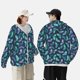 thumbnail image 4 of Balery Green Christmas Print Socks Sudadera ligera de manga larga con capucha y protección solar UPF 50+ para hombre y mujer, ideal para pesca y running-Large, 4 of 7