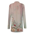 thumbnail image 4 of Sexlip Womens Cardigans Lightweight Floral Print Long Sleeve Vintage Long Cardigans Open Front Comfy Dressy Casual Coat Multicolor L, 4 of 6
