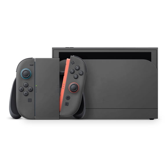 DesignSkinz Solid Dark Gray Full-Body Skin Decal Wrap Cover for Nintendo Switch 2