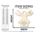 thumbnail image 2 of Unfinished Happy Father's Day Grill Apron Shape | DIY Craft Cutout | up to 46" DIY 36" / 3/4", 2 of 2