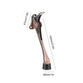 thumbnail image 2 of Tope de puerta Pestillos de puerta Pedal Anti-empuje Hardware de puerta resistente (cobre grande), 2 of 7