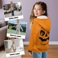 thumbnail image 6 of FUIALDOLG Boys Sweatshirt Hoodie Orange Halloween Pumpkin Print Zip Up Jacket with Pocket Winter Outwear Jacket for Girls Hooded Long Sleeve Tops, Size M, 6 of 7