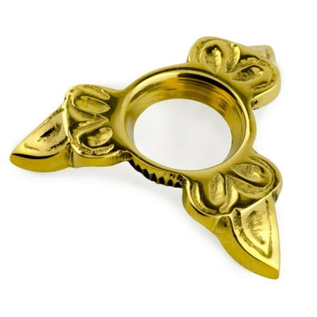 Metal Display Stand - Gold Tone Triangle Brass Metal Egg Display Stand