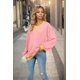 thumbnail image 5 of Camisetas de Larga para Mujer Color Rosa S, 5 of 8