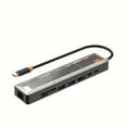 thumbnail image 1 of 8 In1 Transparent USB-C Docking Station Adapter with HDTV, USB3.0, PD Charging, SD/TF2.0, 100M Ports, 1 of 7