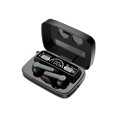 thumbnail image 2 of Methold Auriculares intrauditivos Auriculares inalámbricos recargables compatibles con Bluetooth con micrófono LED Auriculares para llamadas de música Cables de audio/vídeo, 2 of 6