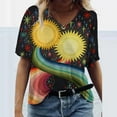 thumbnail image 2 of Gibobby Tirantes Para&nbsp;Camisa Sleeve Tops Fashion Casual Short Impressed Women's Crew cuello T camisa Summer Tee Women's Blouse（Negro， M), 2 of 3