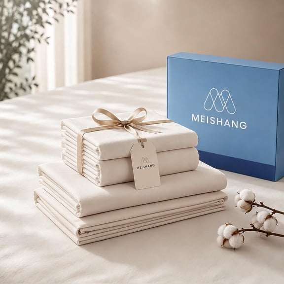 Cotton Sheets King Size 100% Egyptian Cotton Sateen Weave 1000 Thread Count 16 Inch Deep Pockets Linen