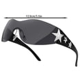 thumbnail image 2 of Stylish Frameless Star Shaped Windproof Cycling Glasses With Five Point For Outdoor Sports And, 2 of 6