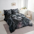 thumbnail image 3 of jejeloiu Spooky Sugar Skull Twin Bedding Sets 7-Piece,Happy Halloween Bedding Comforter Set,Gothic Theme Sheet Sets For Boys Girl,Breathable Home Decor Reversible, 3 of 8