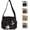Black, variant on Y2K Star Canvas Messenger Bag, Cute Tote Bags Aesthetic, Small Shoulder Travel Crossbody Bags For Women