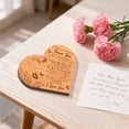 thumbnail image 7 of Elainilye Wooden Desktop Decoration Love Heart Shape, Mother’s Day Holiday Gift Ornament, Rustic Home Decor for Living Room Mantel, 7 of 7