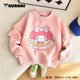 thumbnail image 1 of Sanrio-Camiseta de manga larga para niñas, sudaderas con solapa de estilo coreano, suéteres bonitos, jerséis, Tops de Anime My Melody, 1 of 4