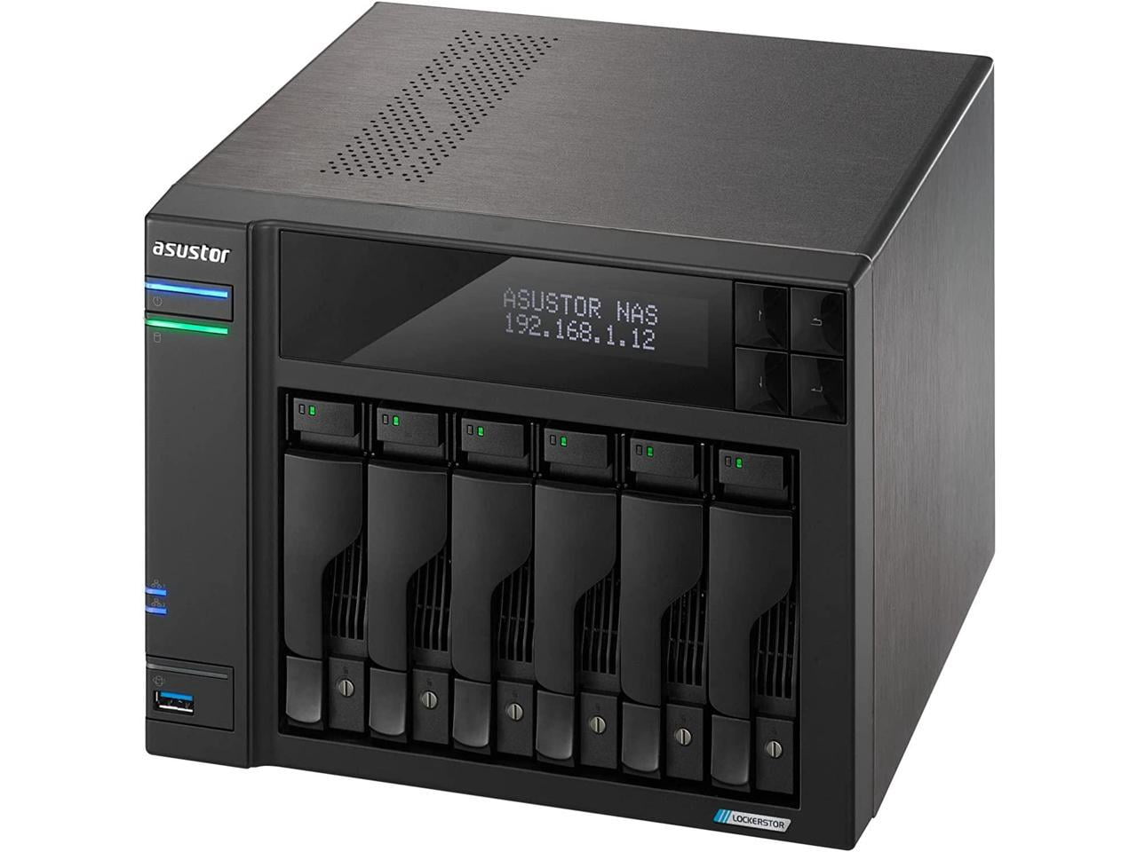 Asustor Lockerstor 6 Gen 2 AS6706T 6 Bay NAS, Quad-Core 2.0 Asustor Lockerstor 6 Gen 2 AS6706T 6 Bay NAS, Quad-Core 2.0