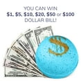 thumbnail image 5 of 2 Bath Bombs Set with Money Surprise Inside - Bill Up to $100 Bill in Each - Natural and Organic Ingredients - Made in USA, 5 of 8