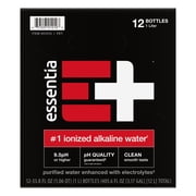 Essentia Ionized Alkaline Water, 9.5 PH until opened, 99.9% Pure, Bottled Water, 12PK