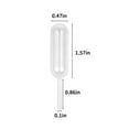 thumbnail image 2 of CPDD 200pcs 4ml Plastic Pipettes Translucent Liquor Transfer Injectors Disposable Cupcake Droppers for Dessert,Strawberries and Chocolate Single shape -, 2 of 6