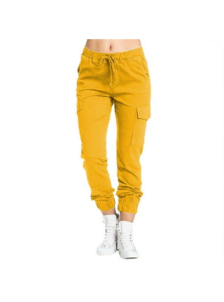 Yellow Cargo Pants Womens
