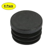 8Pcs Chair Table Leg Plastic Cap Ribbed Round Tube Insert Fit 20mm Diameter Hole
