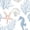 Color 4, variant on Peel and Stick Wallpaper Marine hand drawn sea shells stars seahorse coral for textiles prints 24in x 118in Contact Paper Removable Self Adhesive Wall Mural Wall Decor for Bedroom Kitchen Cabinets