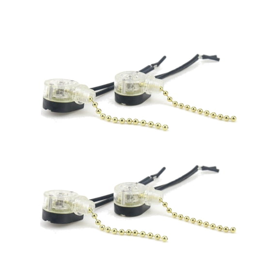 TAPDRA Part 4PCS Durable Wall Light Pull Rope Switch Chain Cord Controller for Showroom Home Ceiling Fan Lamp Replacement parts