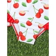 thumbnail image 4 of Rhuody Baby Swimsuit Girl 9-12 Months Three Pieces Swimwear Sleeveless Floral Graphic Prints Bikini Sets Sport Bathing Suits Soft Playsuit Red, 4 of 5