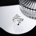 thumbnail image 2 of BF CLUB 925 anillos de plata esterlina para mujer moda geométrica hecha a mano anillo de tira Irregular fiesta regalo de Navidad, 2 of 2
