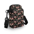 thumbnail image 3 of HELLHERO Cat and Rose Pattern Polyester Women Crossbody Bag with Zipper Underarm Shoulder Bag for Outdoor Daily Use, 3 of 7