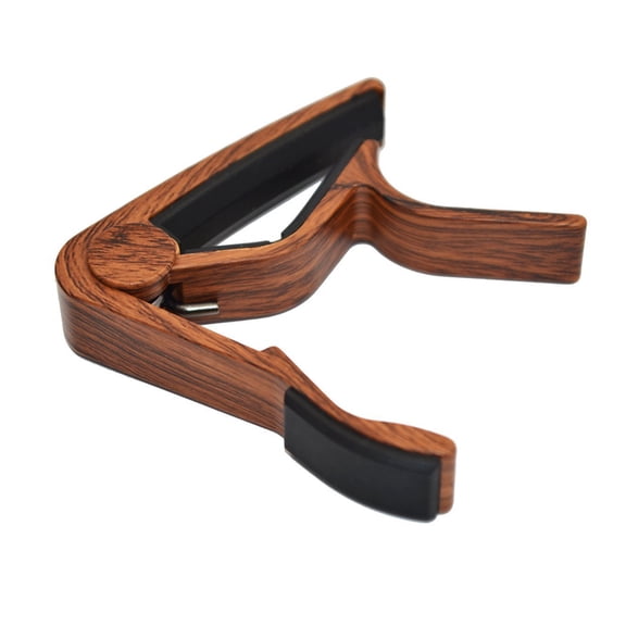 MLINS Brown Aluminum Alloy Guitar Capo for Accurate and Easy Use Suitable for Folk Guitar Ukulele Violin Bass 6.5 inches