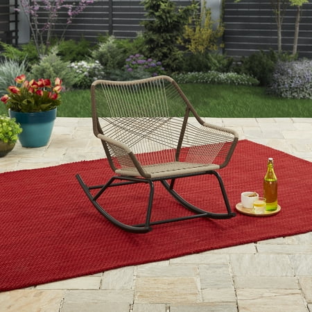 Better Homes Gardens Satilla Outdoor Rocking Chair Walmart Com