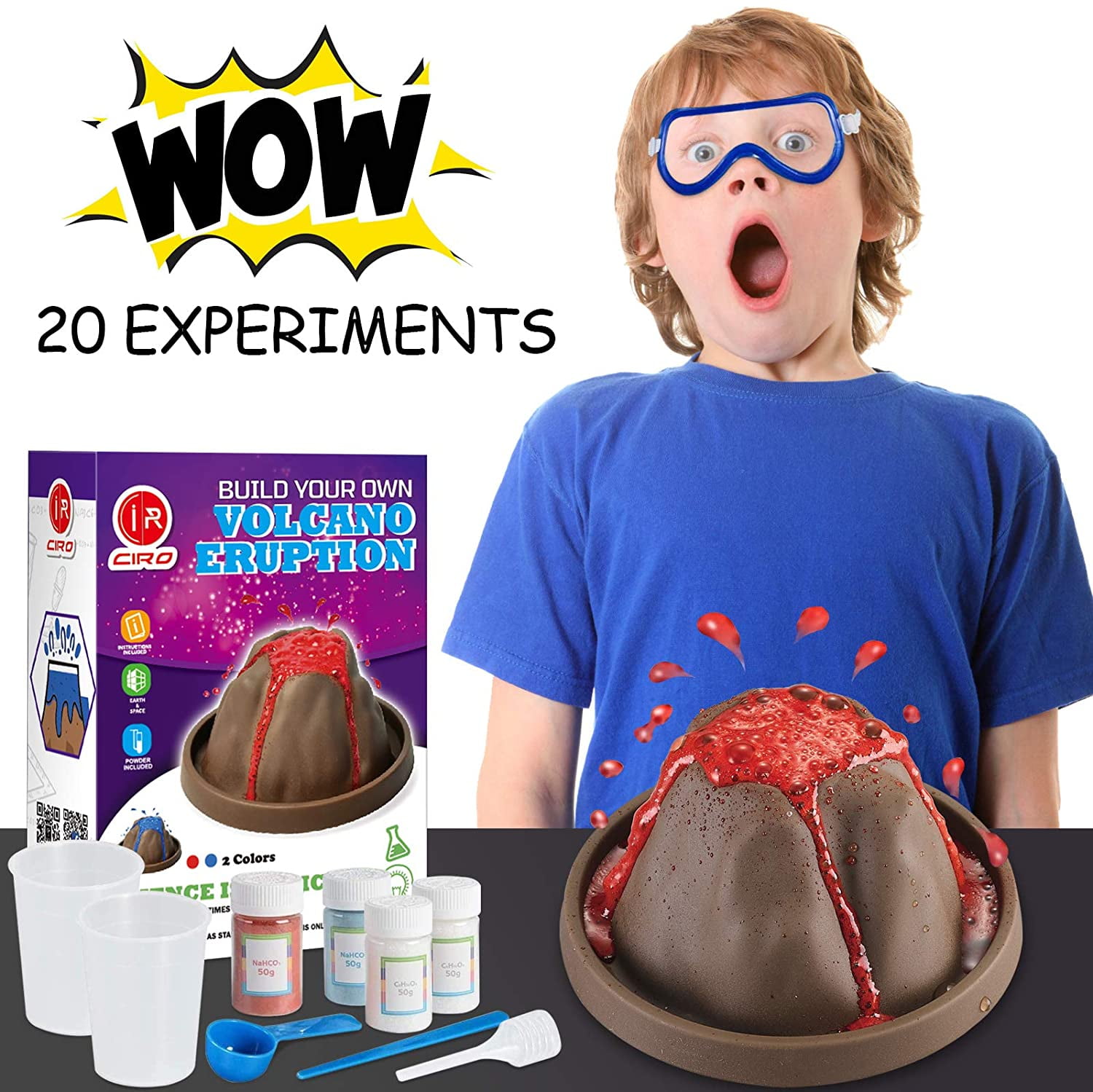 Educational Play Subsea Volcano STEM Science Kit Kids Fun Experiment Game GIFT 