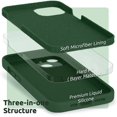 thumbnail image 5 of Original Square Liquid Silicone Phone Case For iPhone 15 14 13 12 11 Pro Max Mini XS Max X XR 8 7 Lens Protection Cover Coque, 5 of 5