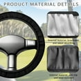 thumbnail image 4 of Jeiento Black Golf Cart Steering Wheel Cover 13.5 Non-Slip Golf Cart Steering Wheel Covers Auto Steering Wheel Cover Protector Easy to Install, 4 of 7
