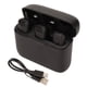 thumbnail image 2 of Micrófono Lavalier inalámbrico con reducción de ruido, micrófono de solapa HiFi Plug and Play con estuche de carga para transmisión en vivo de IOS, color negro, 2 of 14
