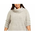 thumbnail image 2 of Style & Co. Womens Plus Sherpa Cowl Neck Pullover Sweater, 2 of 3