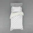 thumbnail image 2 of Ambesonne Black and White Bedding Set 4 Pcs, Modern Squares, Queen, White Black, 2 of 3