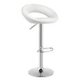 thumbnail image 5 of Patiojoy 2PCS PU Leather Bar Stools Adjustable Kitchen Counter Chairs White, 5 of 5