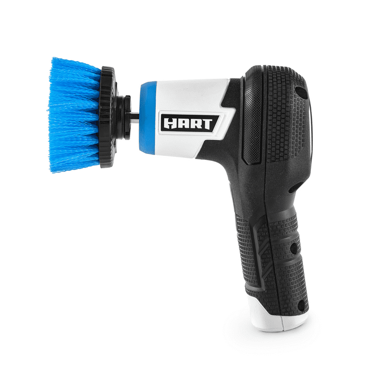 Hart 4-Volt Rechargeable Power Compact Scrubber, Medium Bristle Cleaning Brush