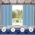 thumbnail image 3 of Cortinas para Exterior PureFit Impermeables 1 Panel 132x241 cm Azul Cielo, 3 of 7