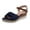 Blue, variant on HBYJLZYG Womens Espadrilles Sandals, Comfortable Open Toe Casual Ankle Strap Dressy Wedge Sandals