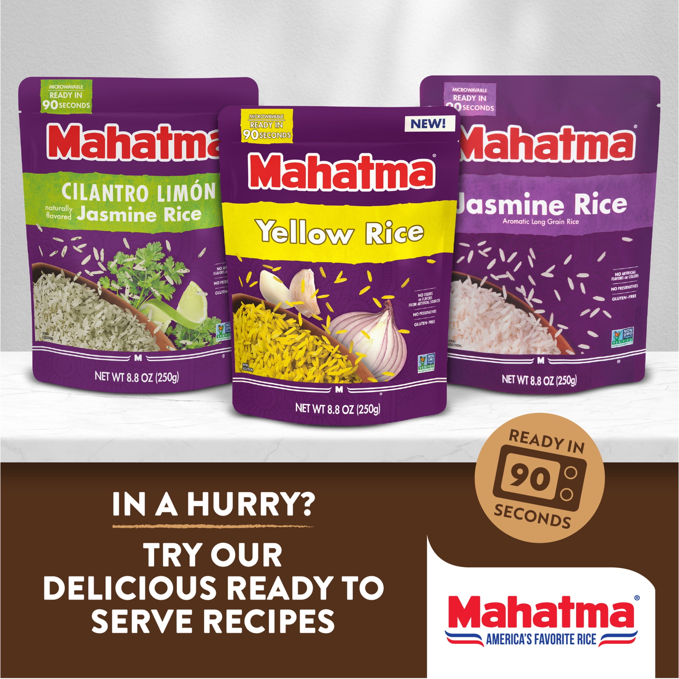 (3 pack) Mahatma Organic 100% Whole Grain Brown Rice, 2 lb Bag