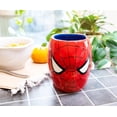 thumbnail image 4 of Taza de cerámica plateada con diseño de búfalo Marvel Spiderman Face 3D, 600 ml, 4 of 8
