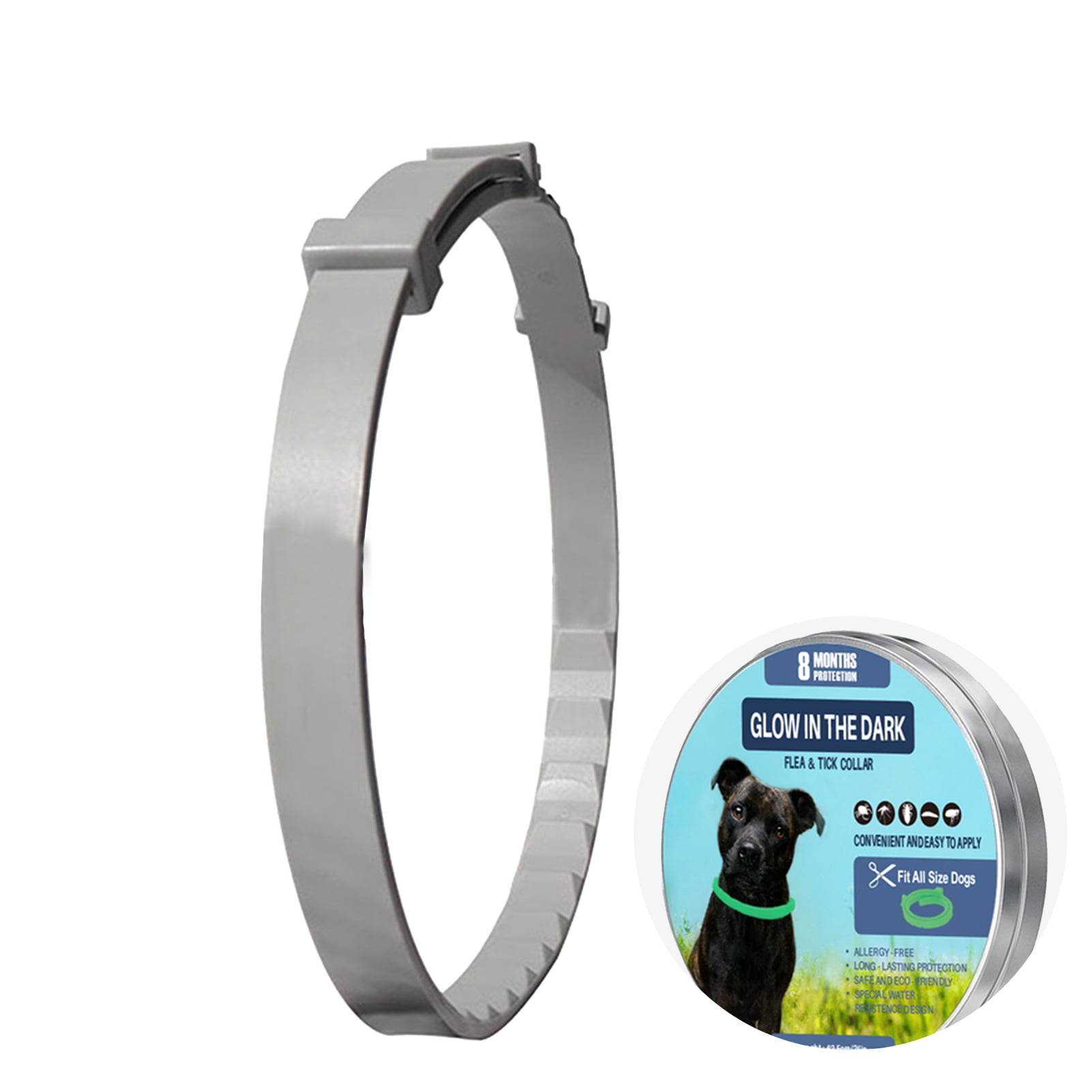 Dog Flea & Tick Collar Flee Lasts 3 Months Protection Stretch Fits All Size Dogs 