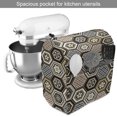 thumbnail image 2 of Floral Stand Mixer Cover, Victorian Damask Baroque Hexagon Rococo Interlocking Abstract Design, Kitchen Appliance Organizer Bag Cover with Pockets, 5 Quarts, Pale Coffee Warm Taupe, by Ambesonne, 2 of 4